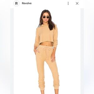 Danielle Guizio Original DG Sweatsuit Set in Khaki Size Medium Like New